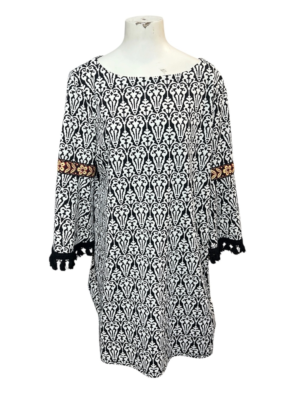 Uncle Frank Boho Tunic Shift Dress Size Xl Resortwear Bohemian